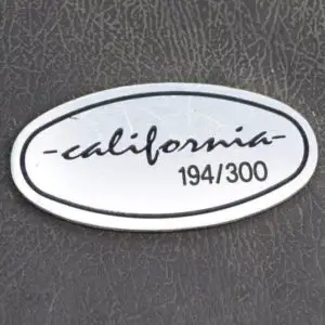 Mazda MX-5 California Plaque