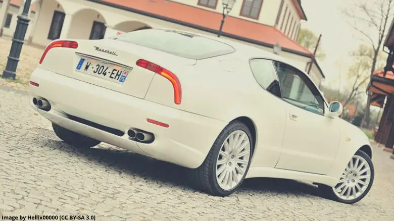 A white Maserati 3200 GT