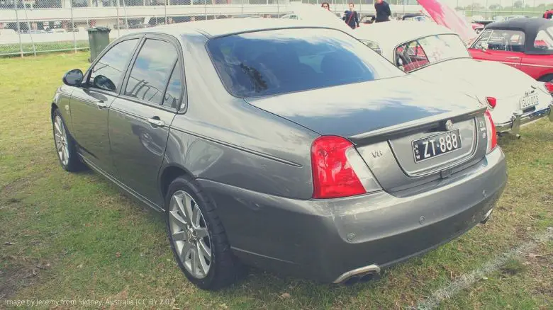 A grey MG ZT 260