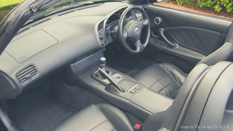 The interior of a Honda S2000