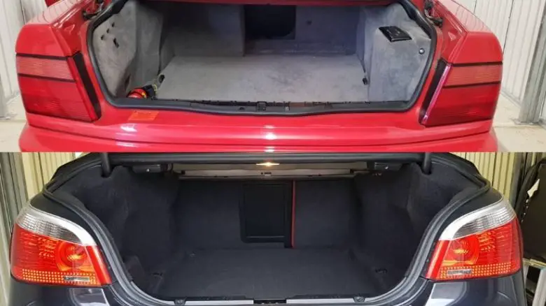 BMW 840 and M5 cargo space
