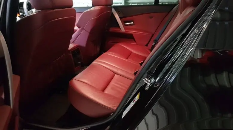 BMW M5 rear seats