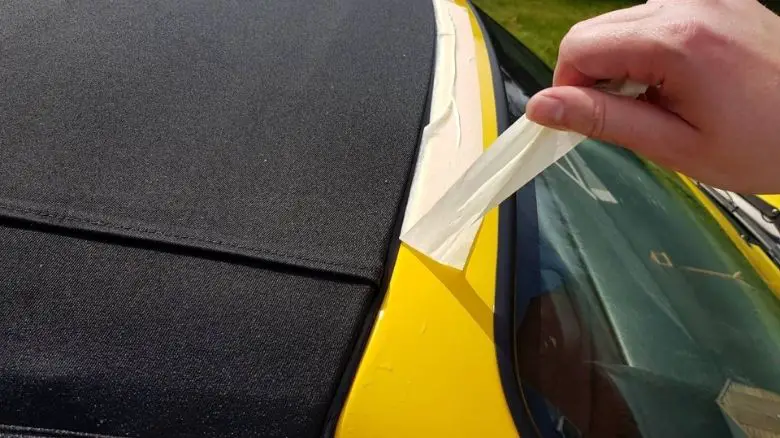 Removing masking tape