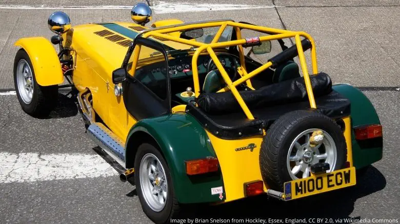 Caterham Seven with racing rollover protection