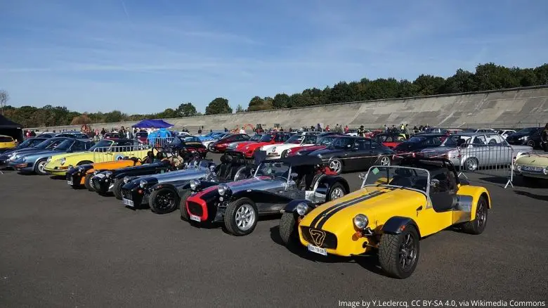 Caterhams at an event