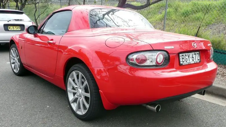 Red Mazda MX-5 NC