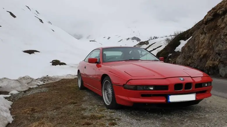 BMW on a road trip