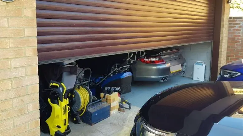 Porsche 911 garaged