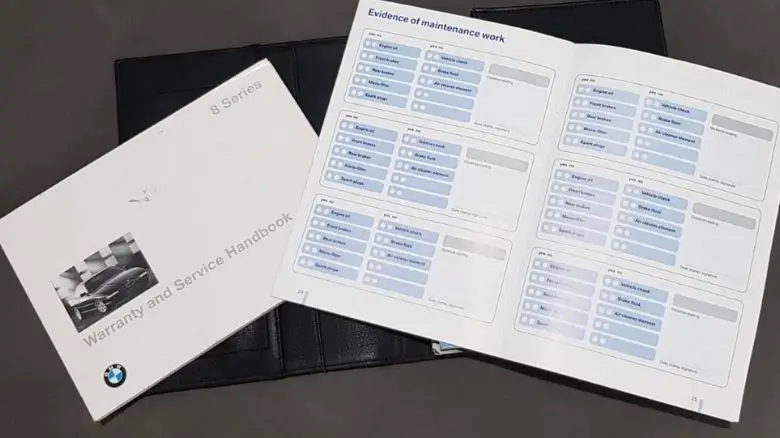 BMW service handbooks