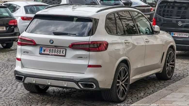 A white BMW X5