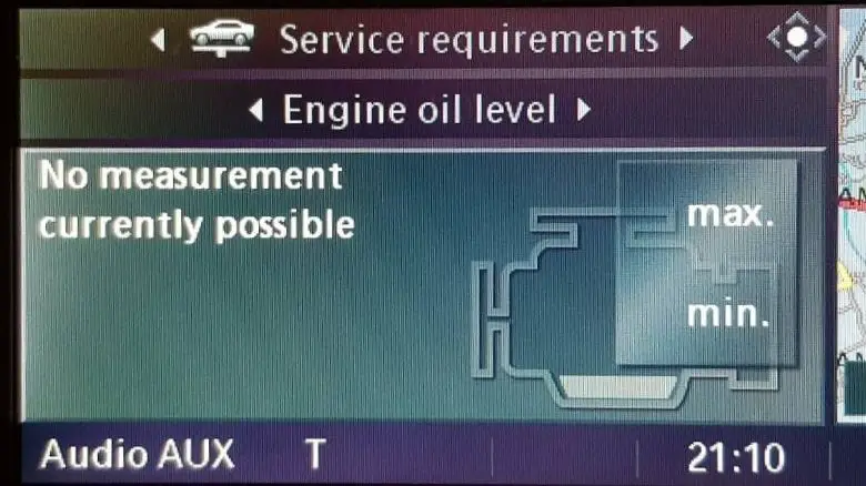 BMW iDrive oil level