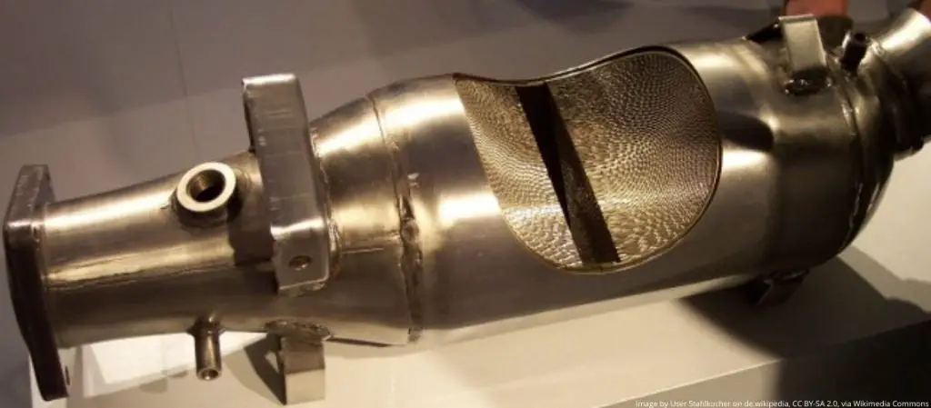 Catalytic converter cross-section