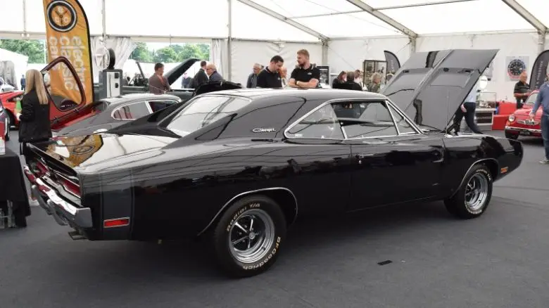 A black Dodge Charger