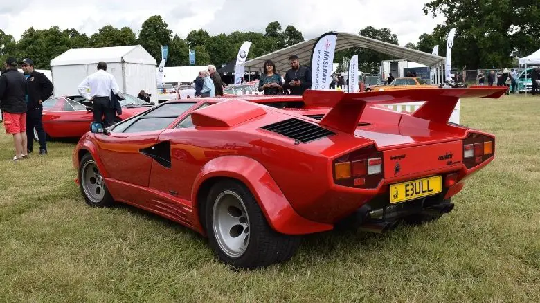 A red Lamborghini Countach