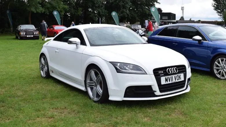 A white Audi Quattro