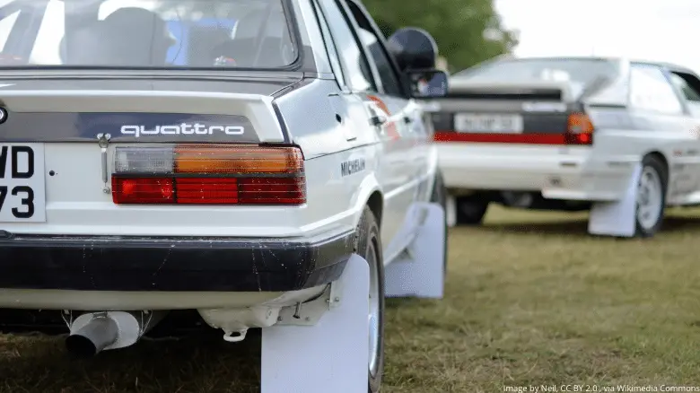 Audi quattro rally cars