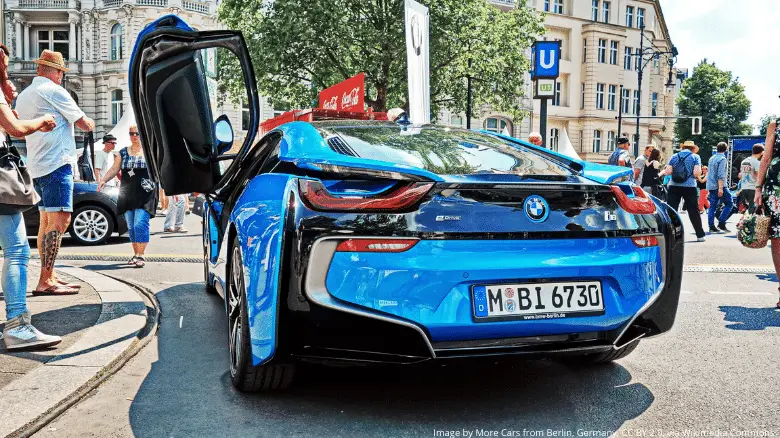 Blue BMW i8