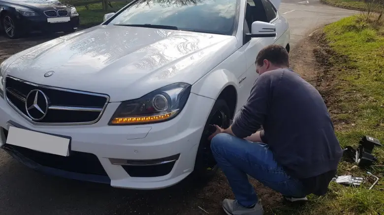 Changing a tire