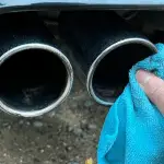 How to clean exhaust tips