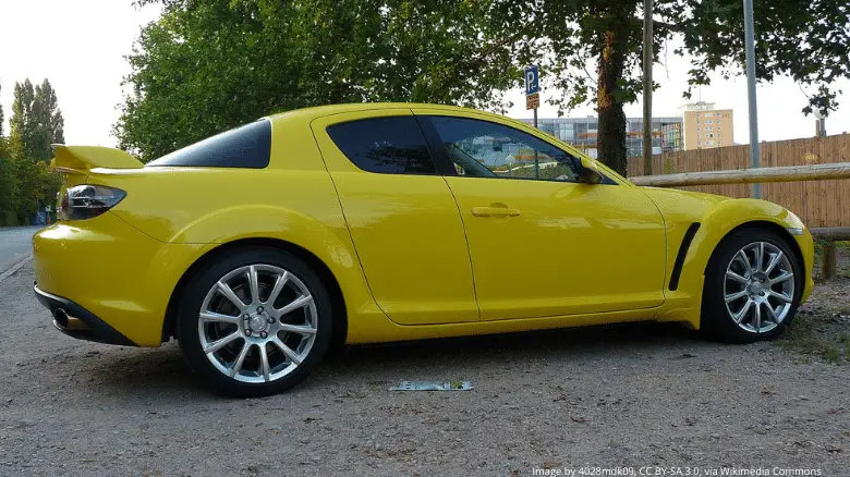 Mazda RX-8 yellow