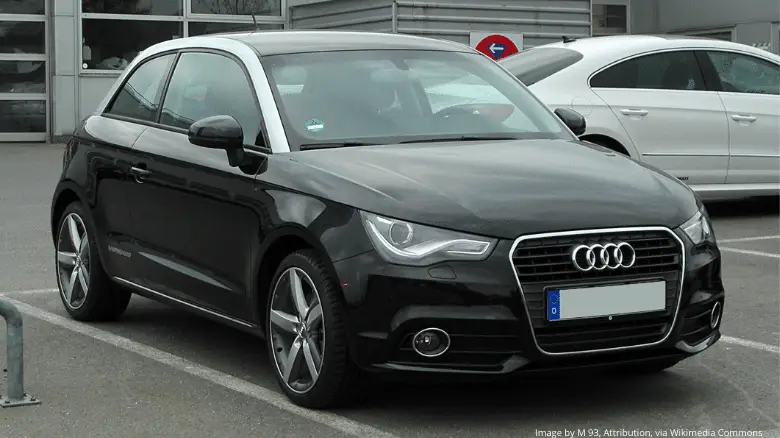 A black Audi A1