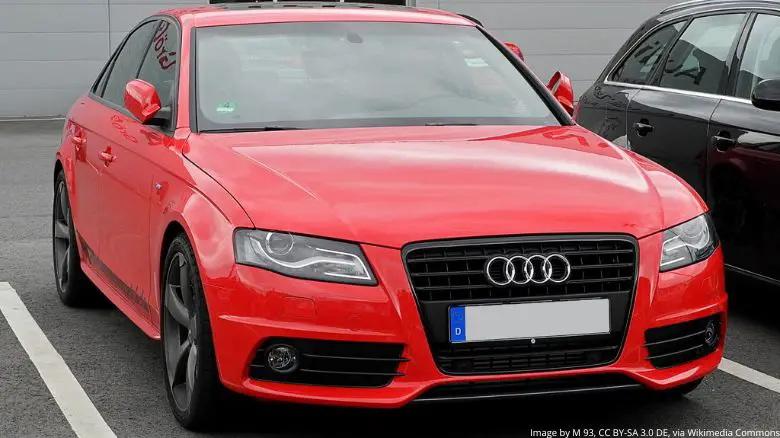A red 2011 Audi A4