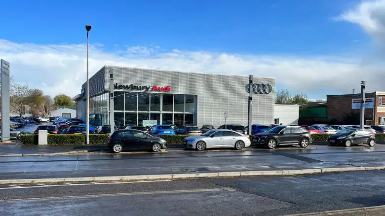 An Audi dealership