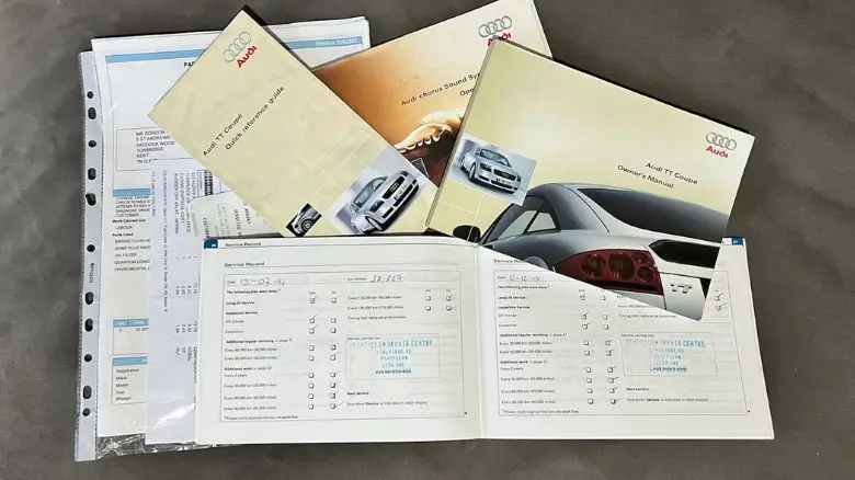 Audi TT service record