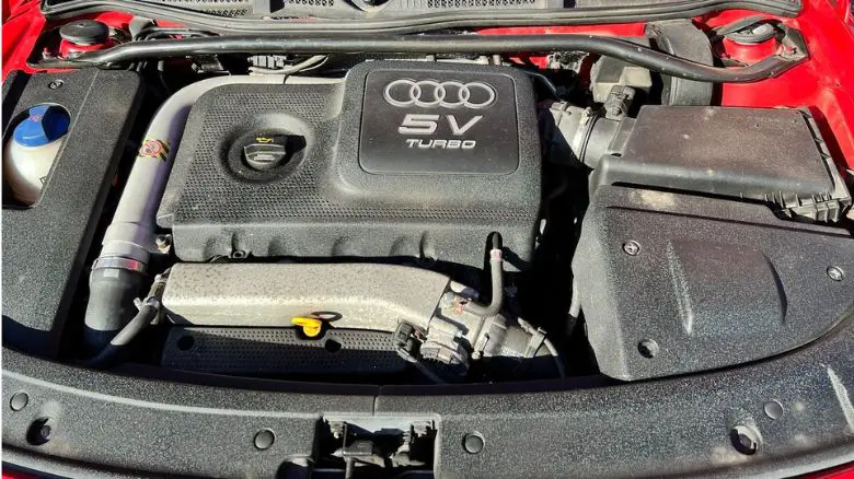 An Audi TT engine