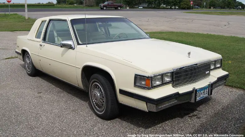 A 1985 Cadillac De Ville