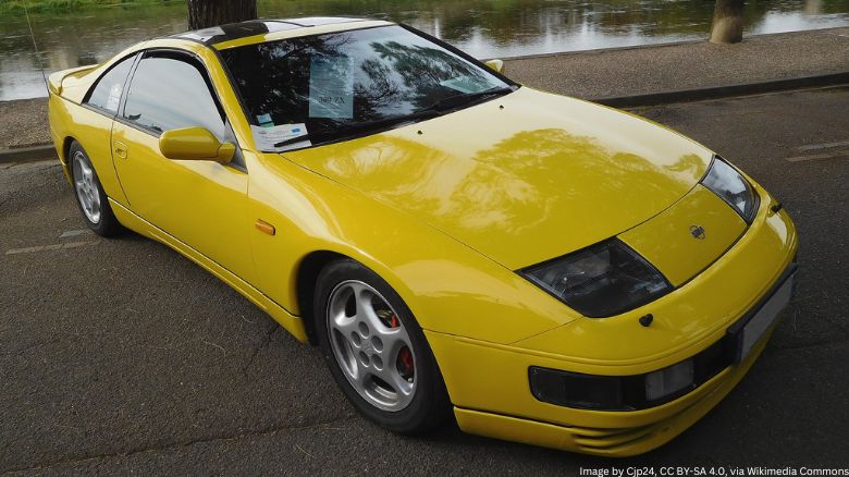 A yellow Nissan 300ZX (Z32)