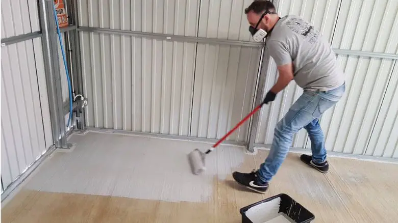 Painting a garage floor