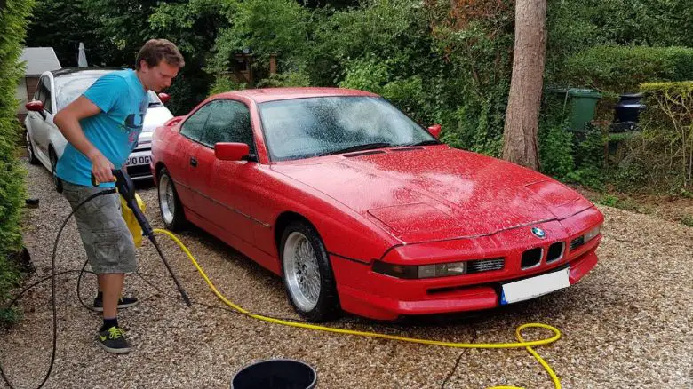 Washing a BMW 8 Series