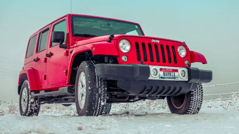 Jeep in the snow