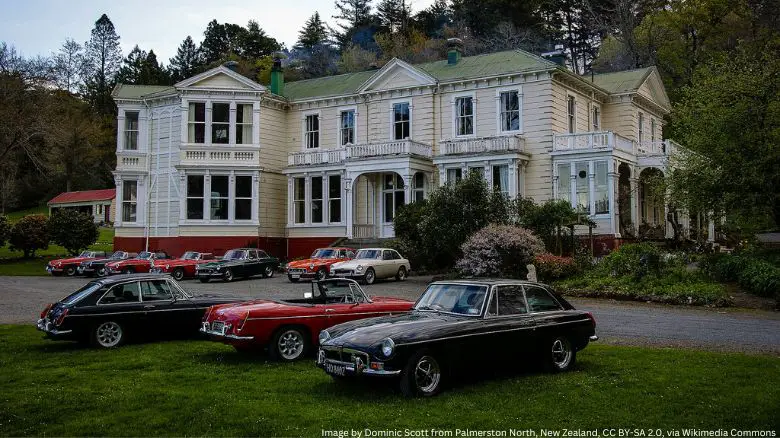 A number of MG classic cars