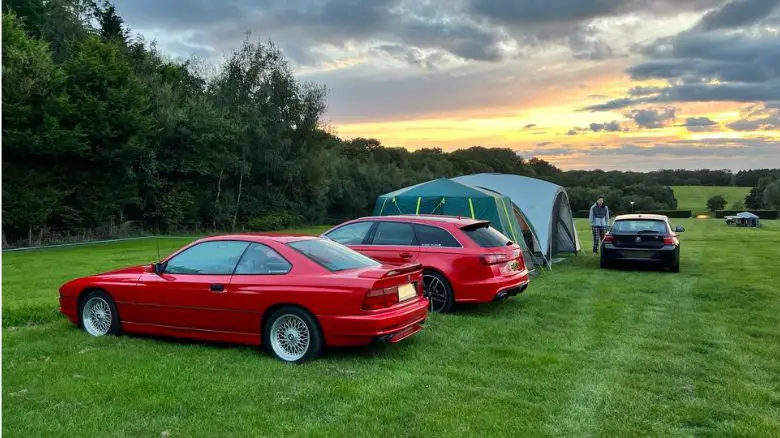 BMW 8 Series camping
